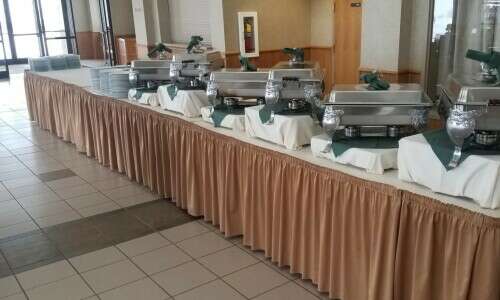 Spearfish Convention Center Buffet Setup