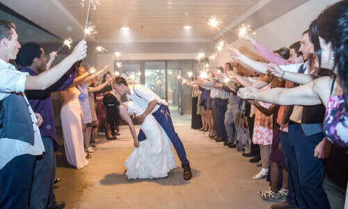 Sparkler Send Off - Photo by Natural Escape Photography